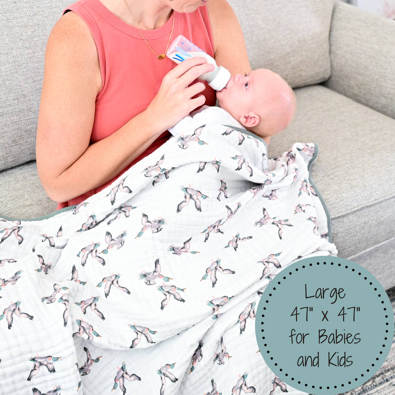 Muslin Quilt Baby & Kids Blanket Quackin'up