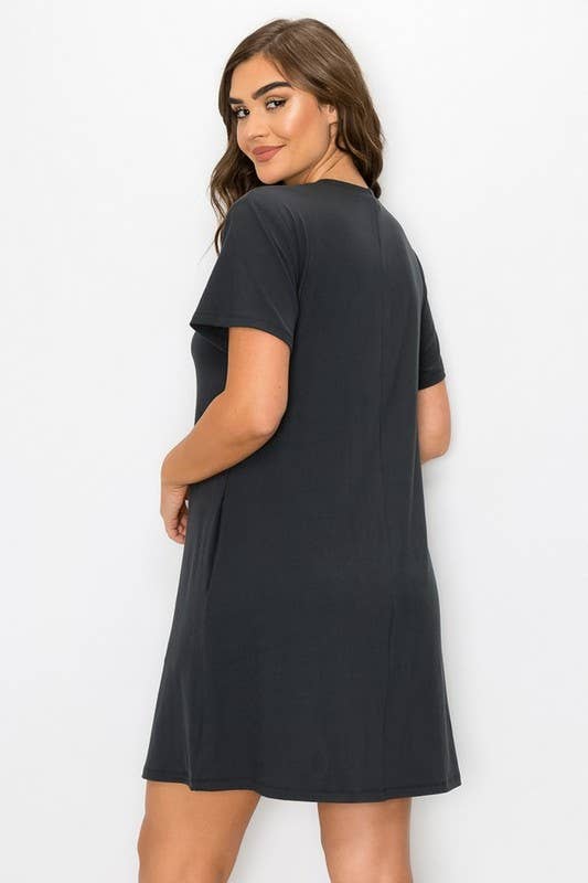 On The Go T- Shirt Dress with Pockets
