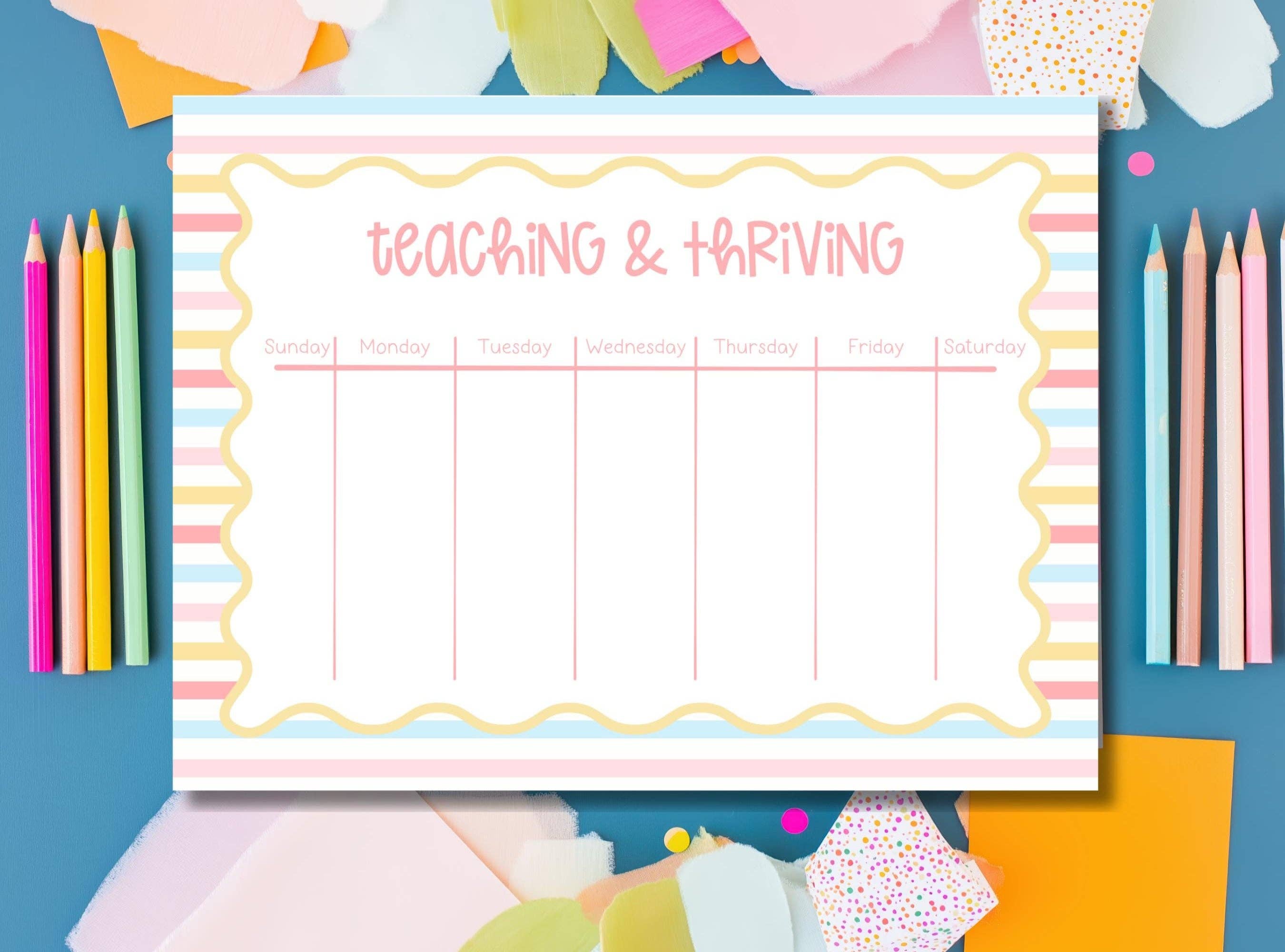 Teacher Planner Pad