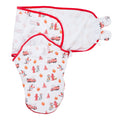 Cotton Velcro Newborn Swaddle Sack Firehouse Fido