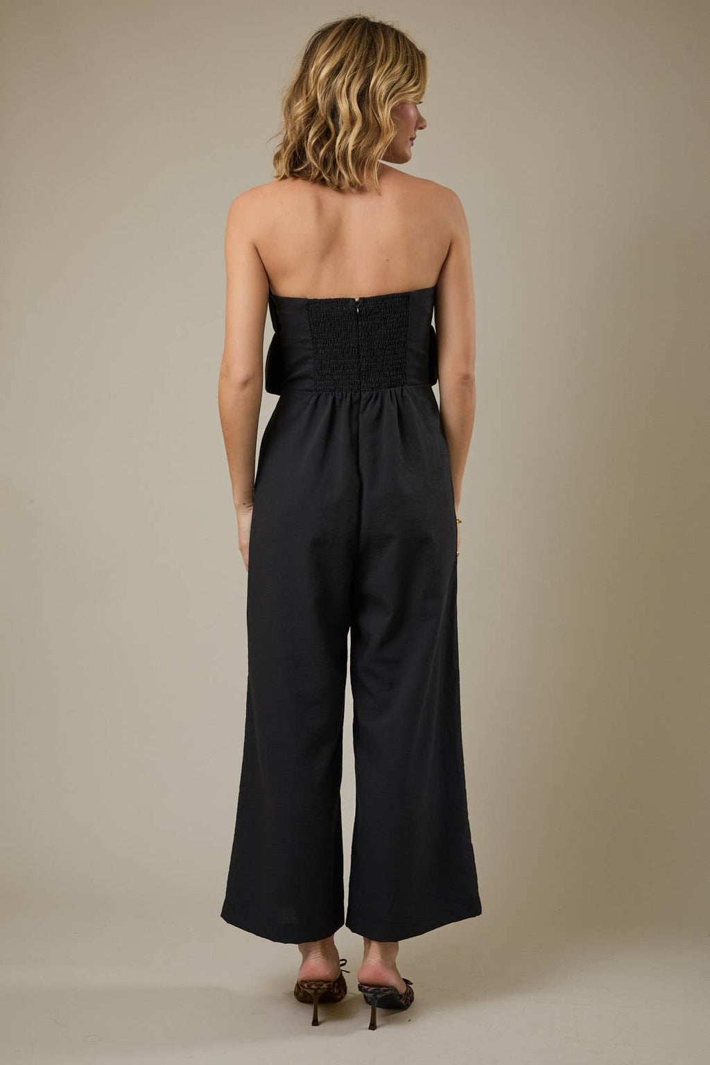RUFFLE BODICE JUMPSUIT