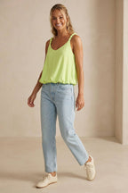 Billowy Strap Accent Tank Top