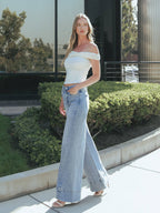 HR BUCKLE WIDE JEANS