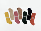 French Lace Knee High Baby Socks