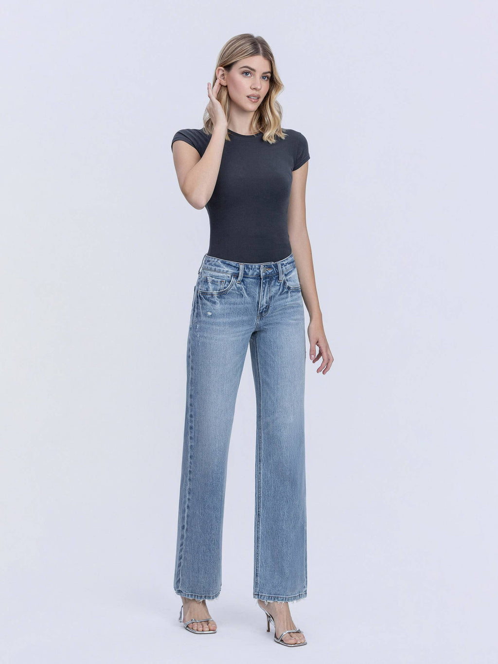 MR LIGHT SLIM WIDE JEANS