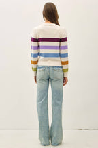 STRIPED CROP SWEATER