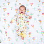 Bamboo Baby Convertible Zipper Pajama Hot Air Balloon
