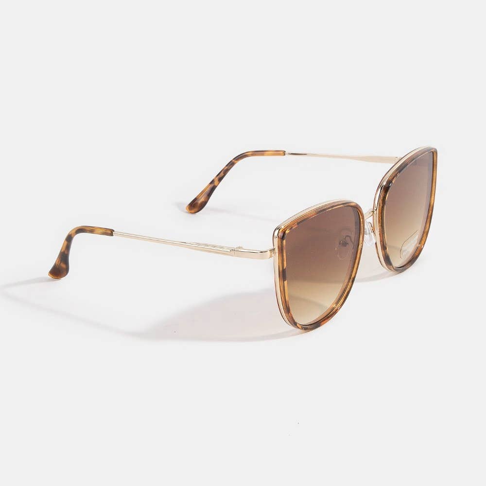 Cat Eye Double Bar Bridge Sunglasses