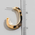Oval Hoop Earrings
