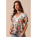 FLORAL BABY DOLL TOP