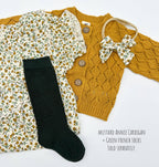 Maisie Mustard Floral Romper