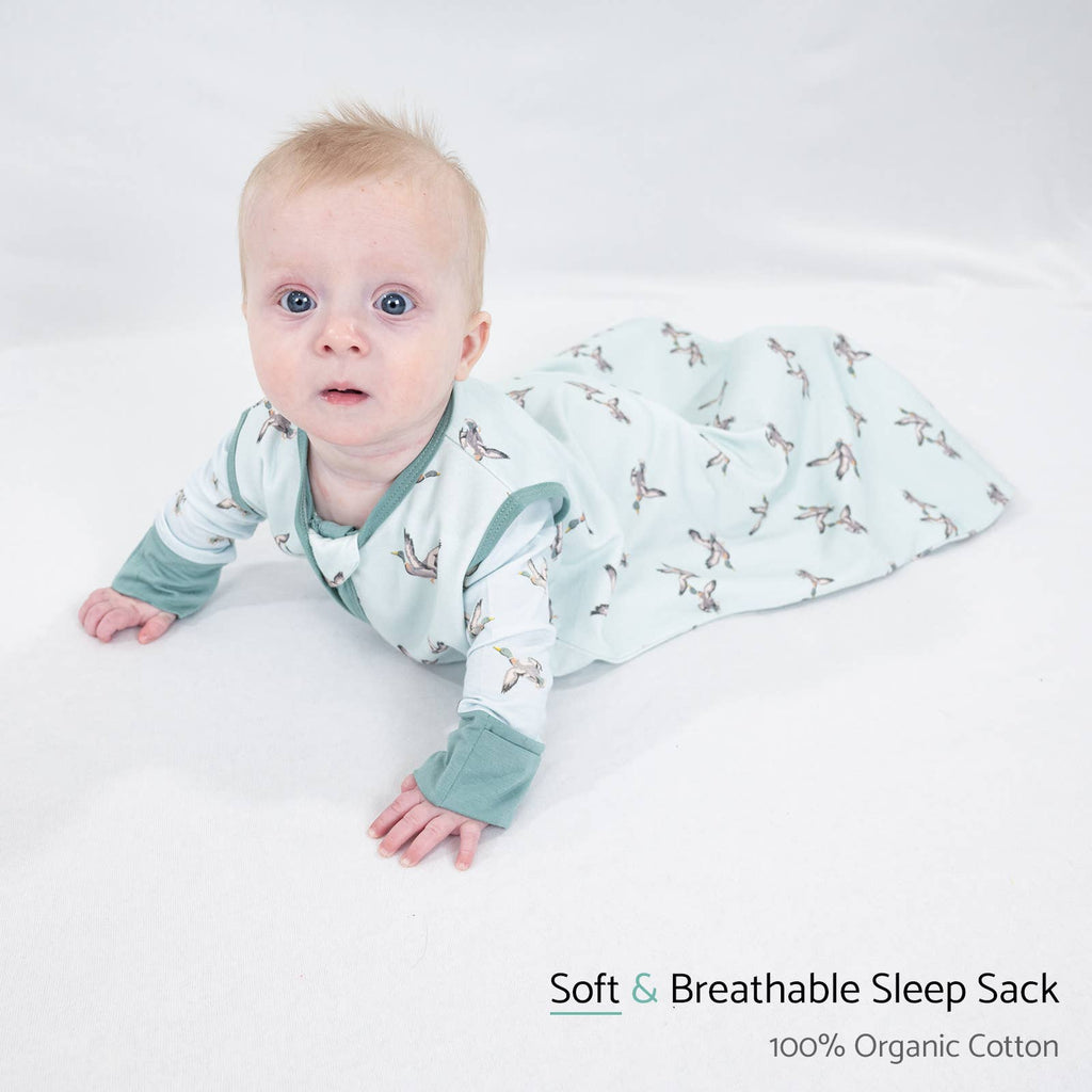 Organic Cotton Sleep Sack 0.5 TOG Quackin' Up Mallard Duck