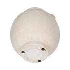 Ceramic Round Bulbous Handle Jug - White, 7 in.