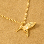 Humming Bird Pendant Necklace