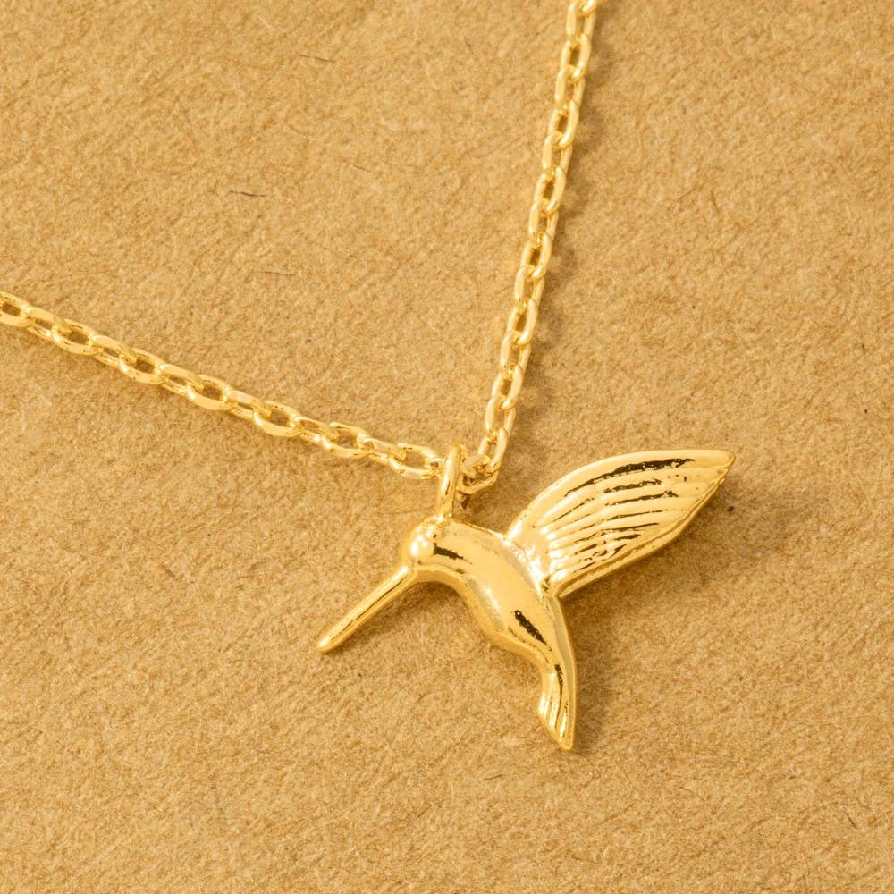 Humming Bird Pendant Necklace