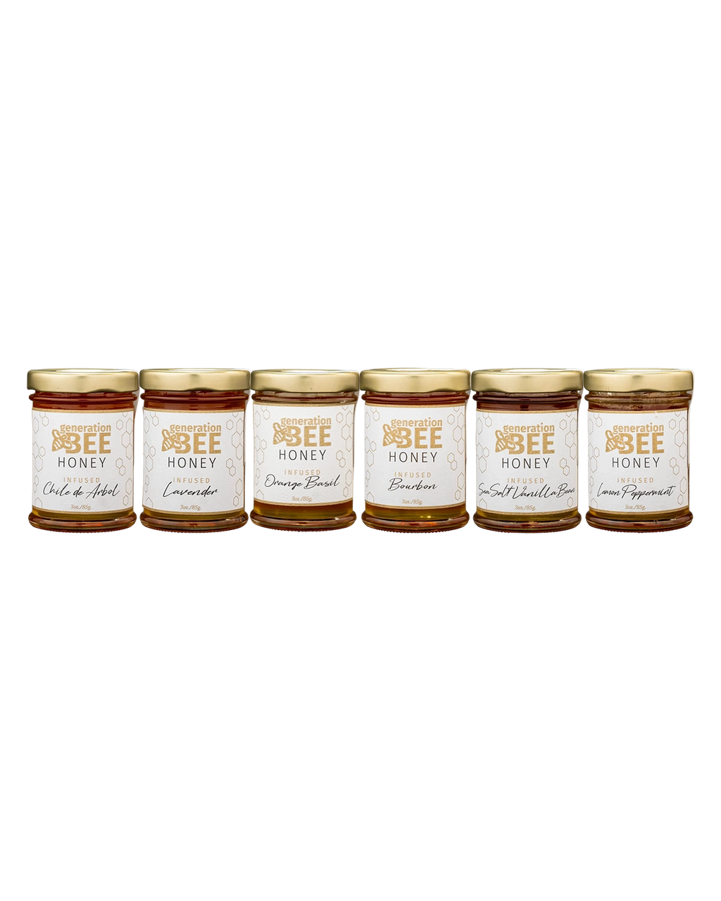 Flavor Infused Honey - Sea Salt Vanilla Bean - 3oz Glass Jar
