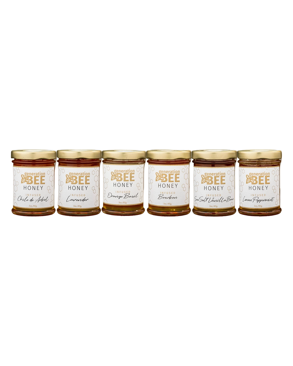 Flavor Infused Honey - Sea Salt Vanilla Bean - 3oz Glass Jar