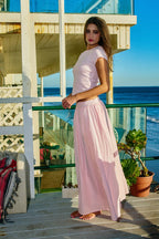Ribbed Top & Flared Skirt Set