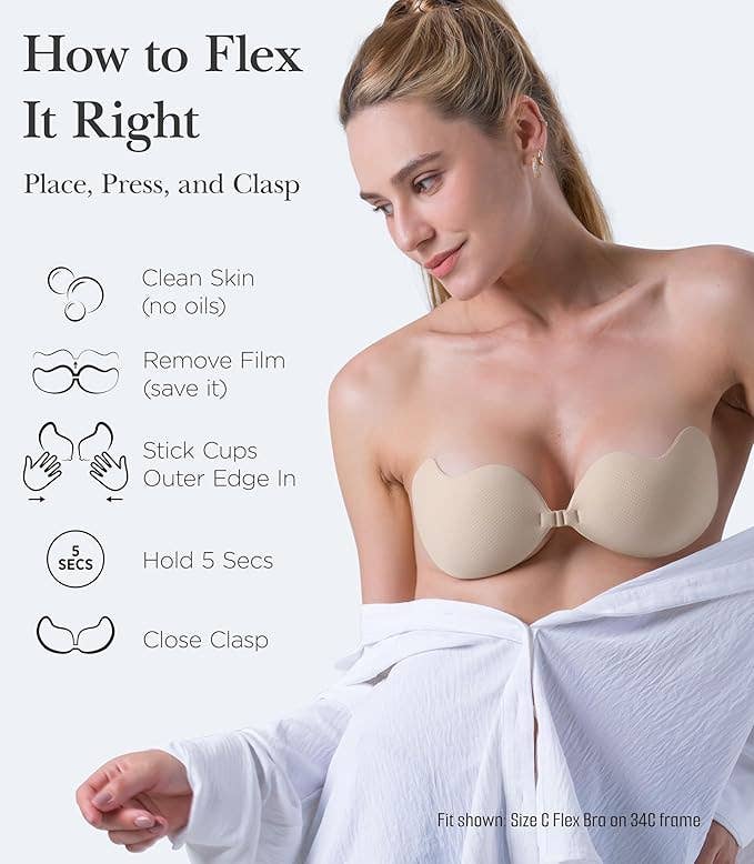 Nippies Flex Bra Adhesive Strapless Bra