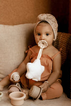 Plush Star Pacifier Holder (White)