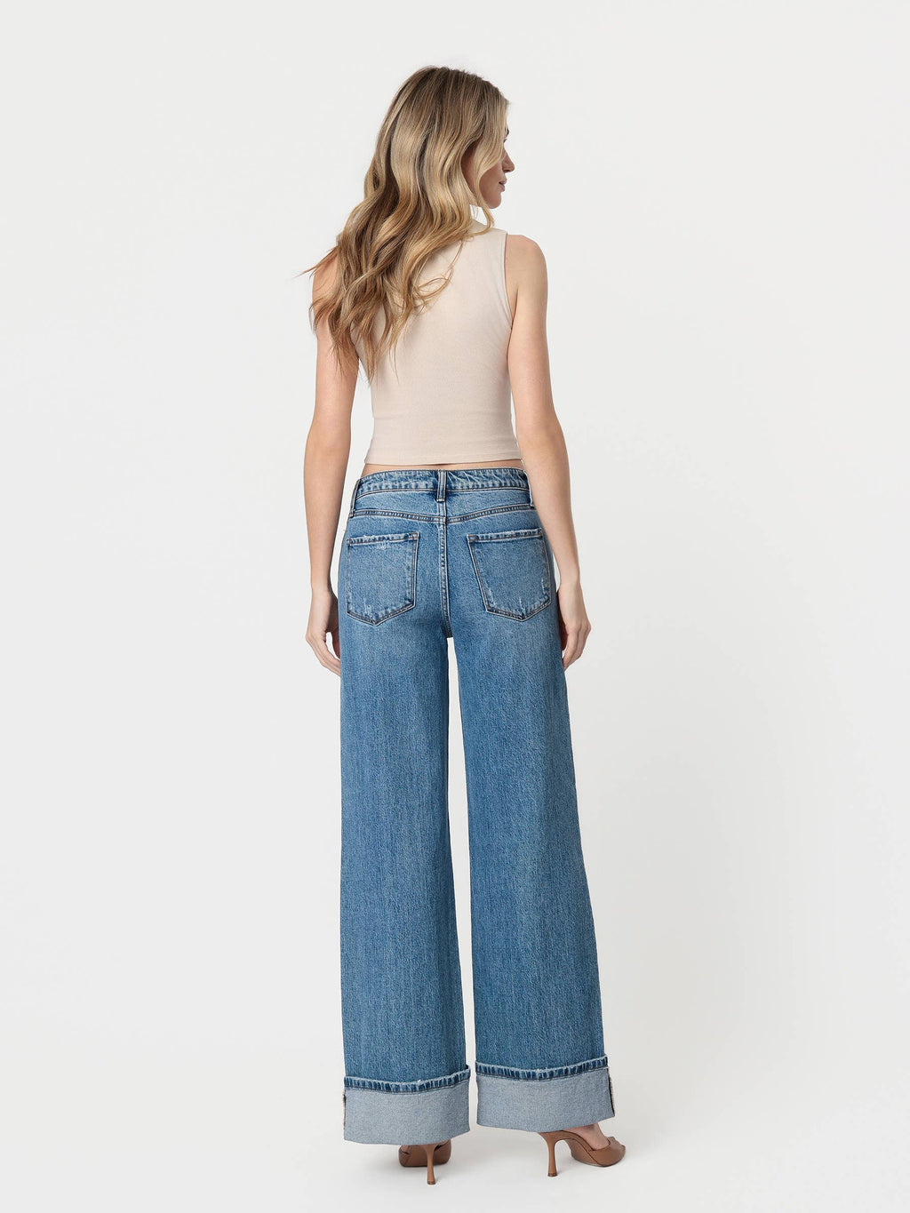 HR CUFFED BAGGY JEANS
