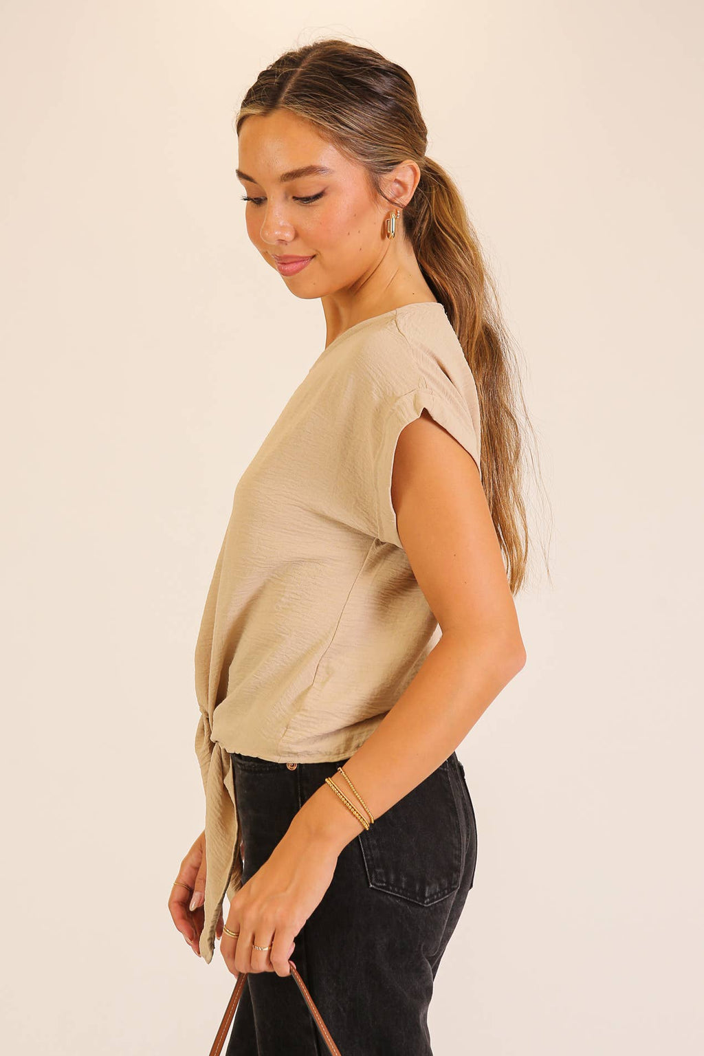 Tie-Front Airflow Top