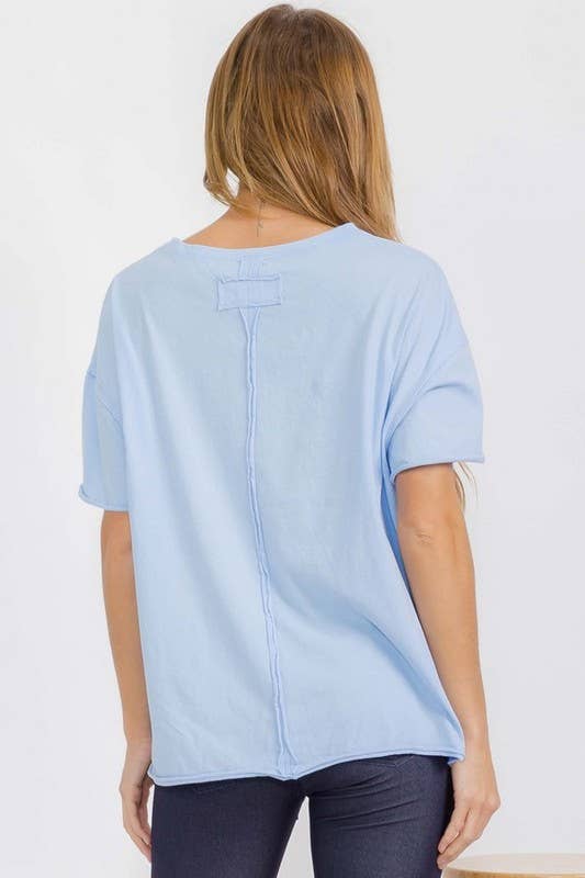 Women's The Essential Raw Edge Oversize Tee