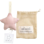 Plush Star Pacifier Holder (Muslin Pink)