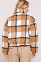 Plaid Puffer Jacket