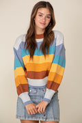 Teal Multi Sweater