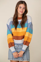 Teal Multi Sweater