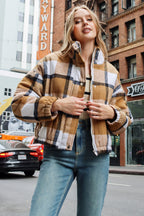 Plaid Puffer Jacket