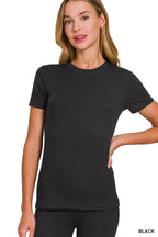 Crew Neck Basic Tee