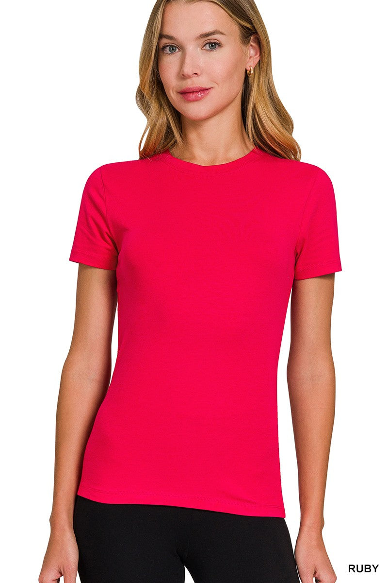 Crew Neck Basic Tee