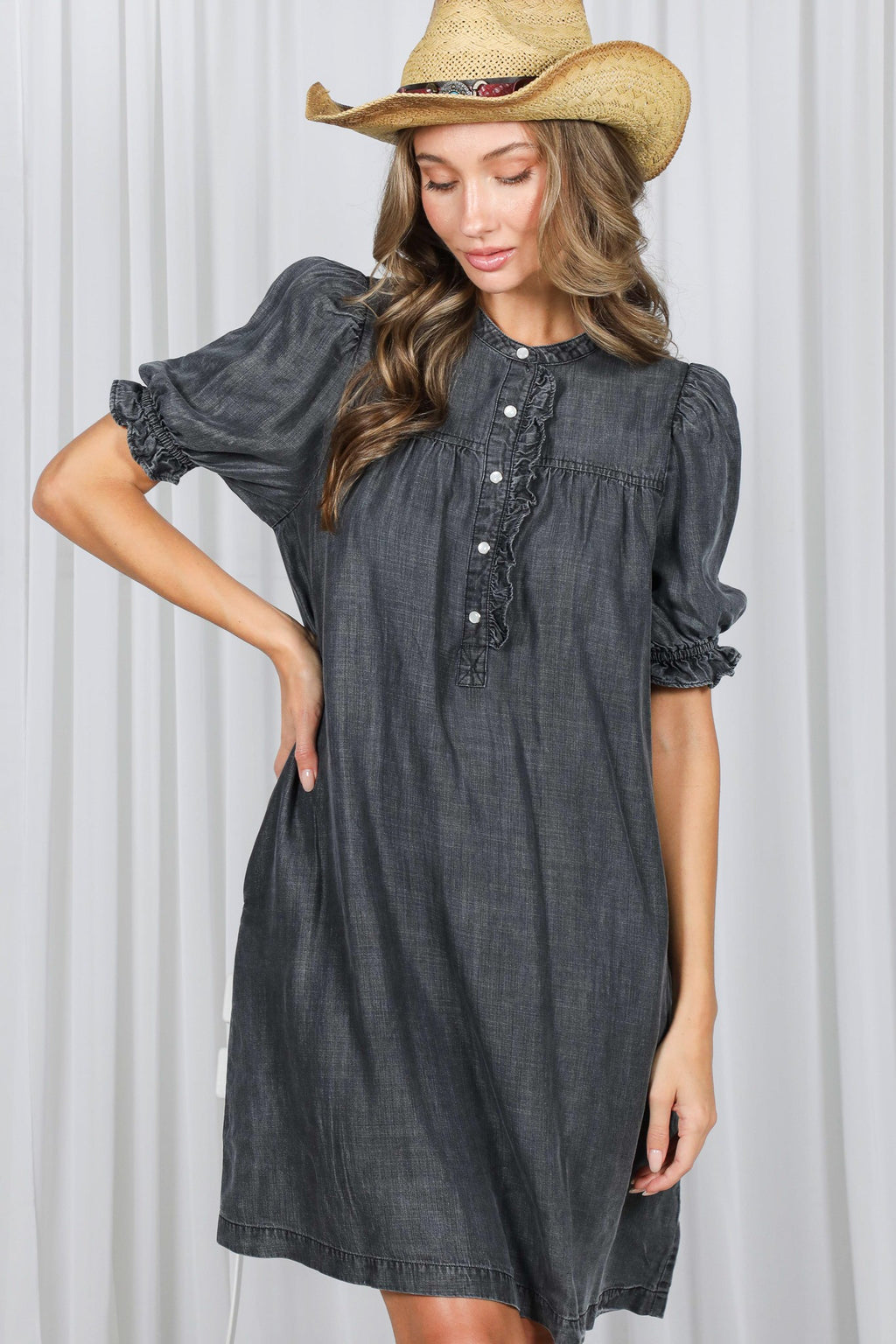 Black Denim Dress