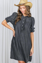 Black Denim Dress