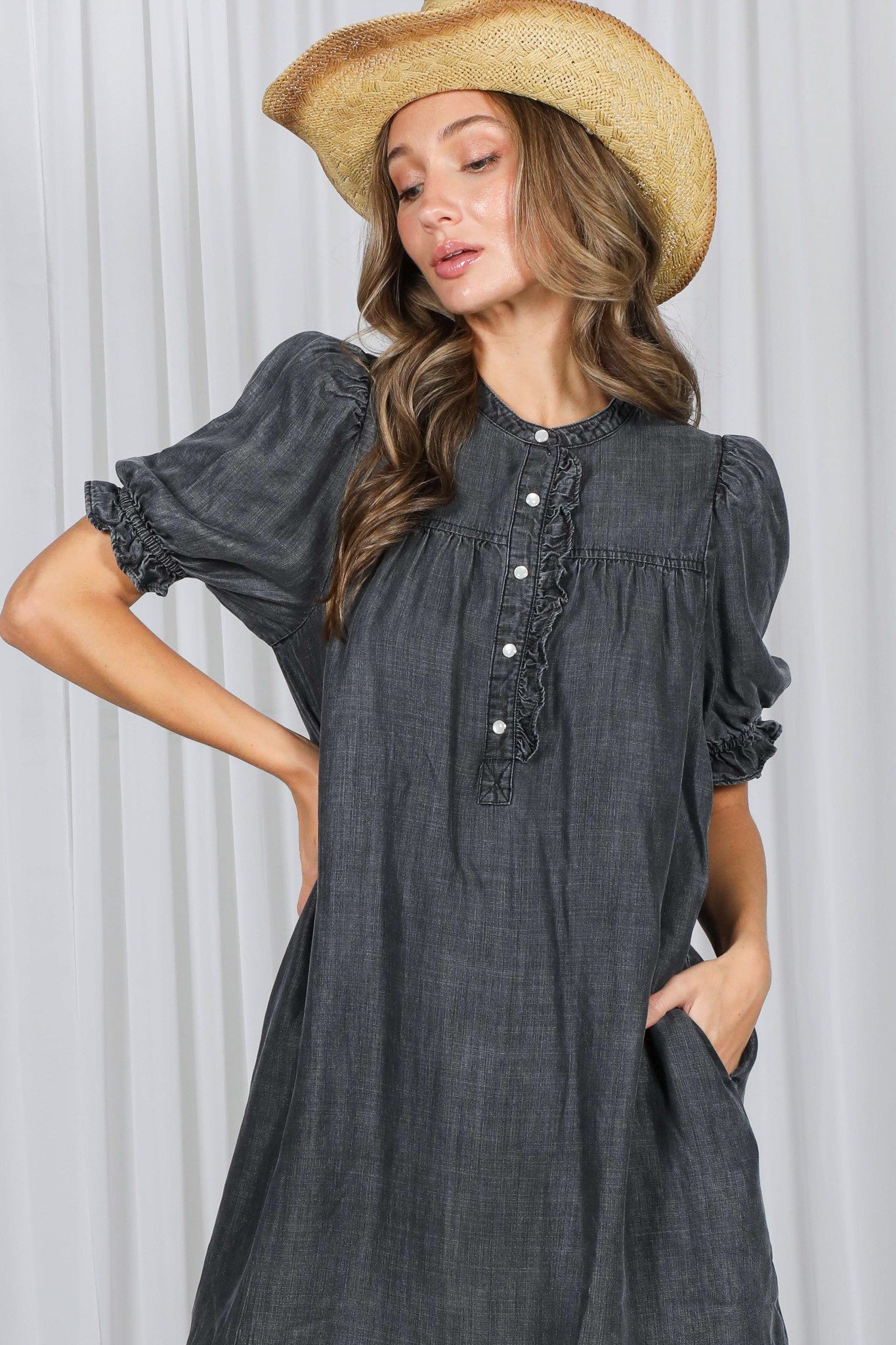Black Denim Dress