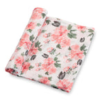 Baby Muslin Swaddle Blanket 47x47 Pretty in Peony