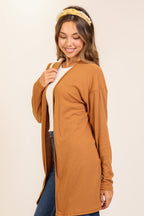 Open Ribbed Cardigan
