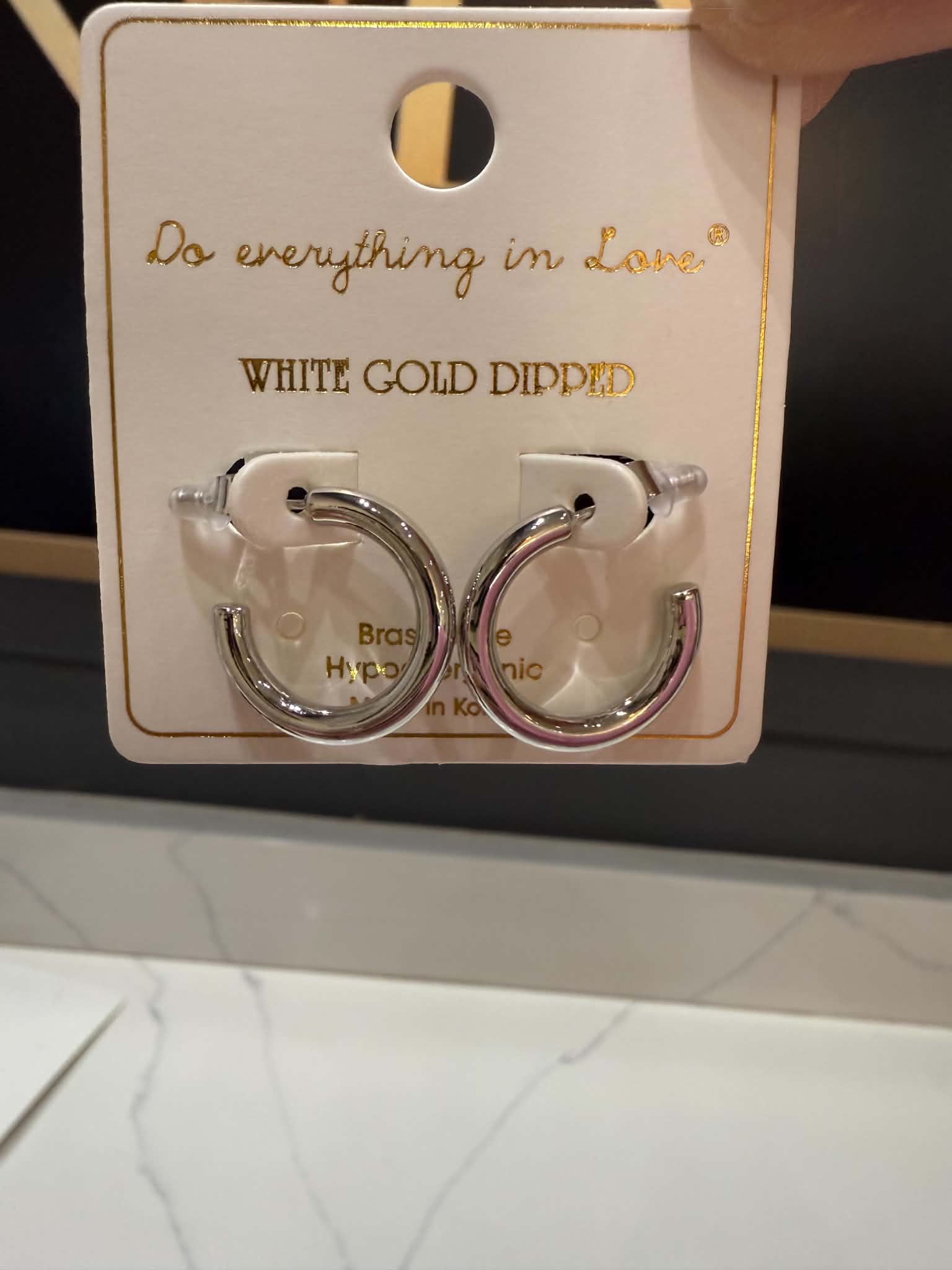 Silver Hoops