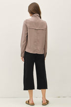 Utility Zipper Safari Jacket