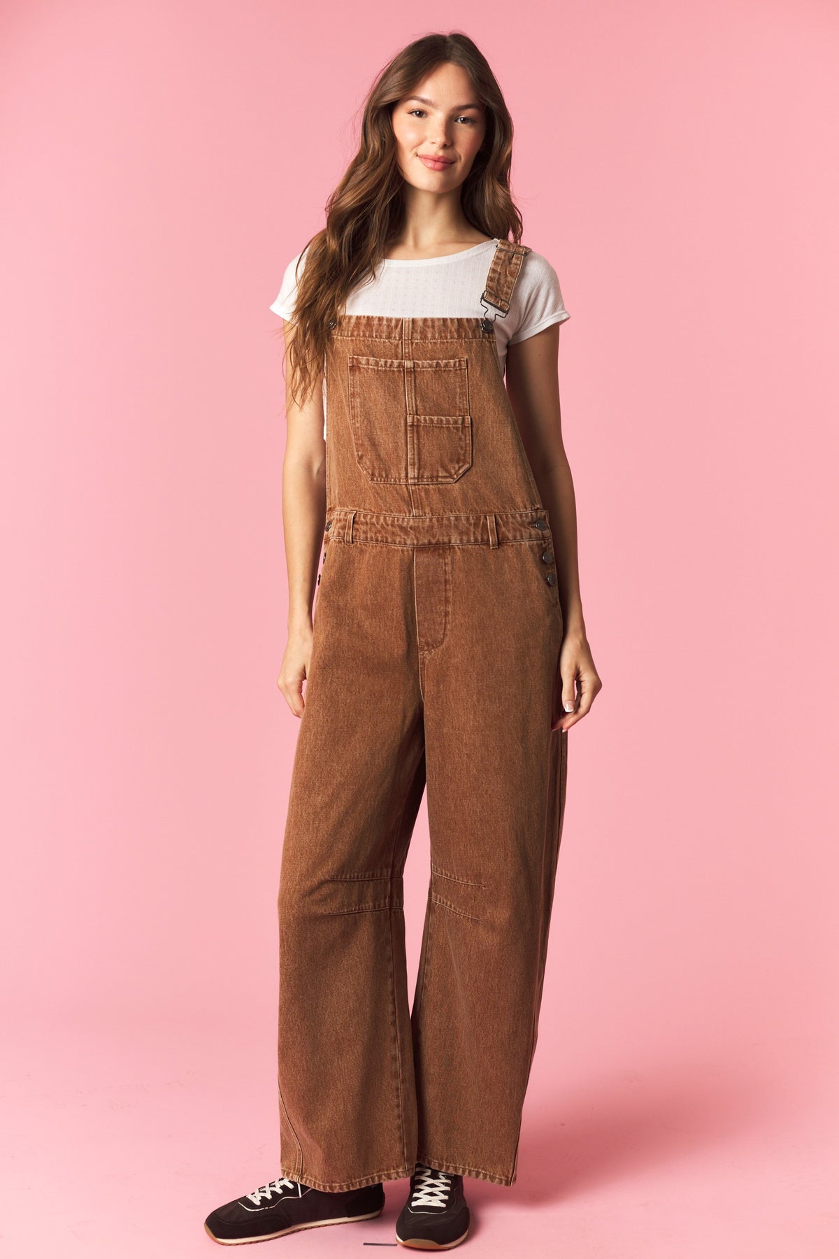 Mineral Wash Barrel Overalls