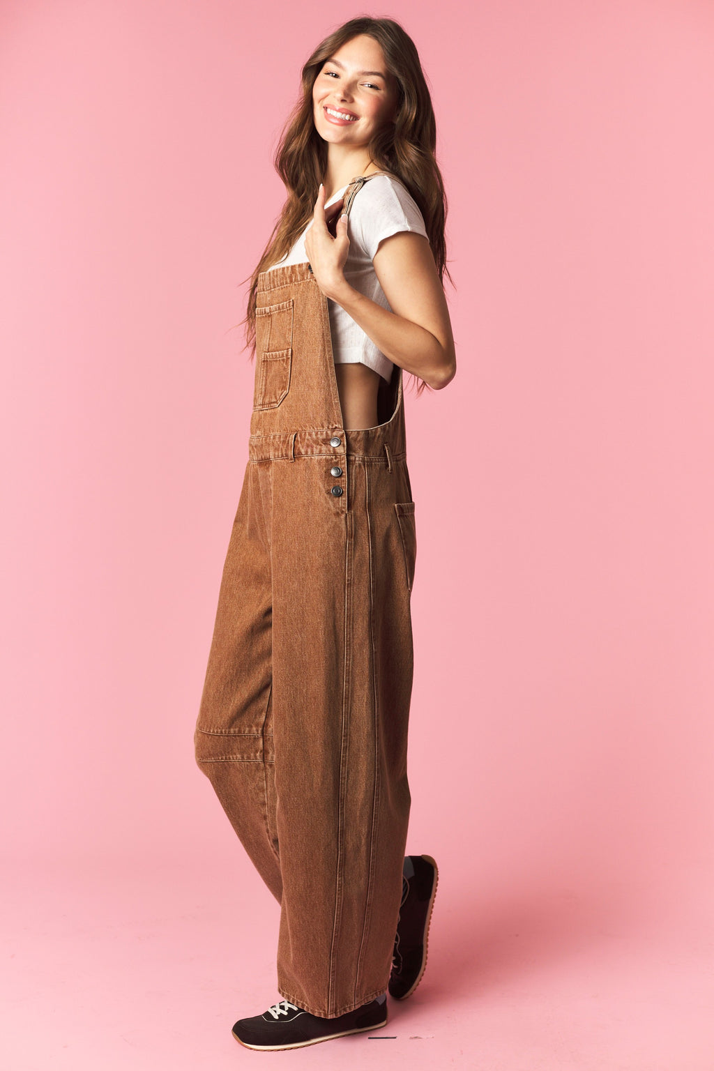 Mineral Wash Barrel Overalls