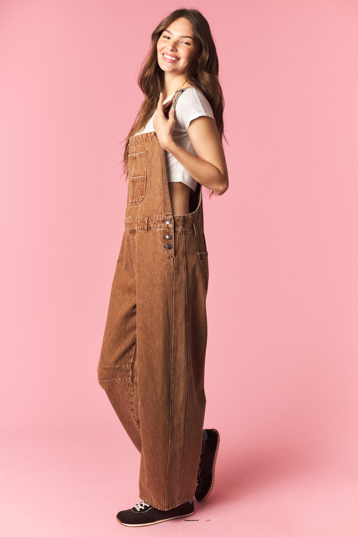 Mineral Wash Barrel Overalls