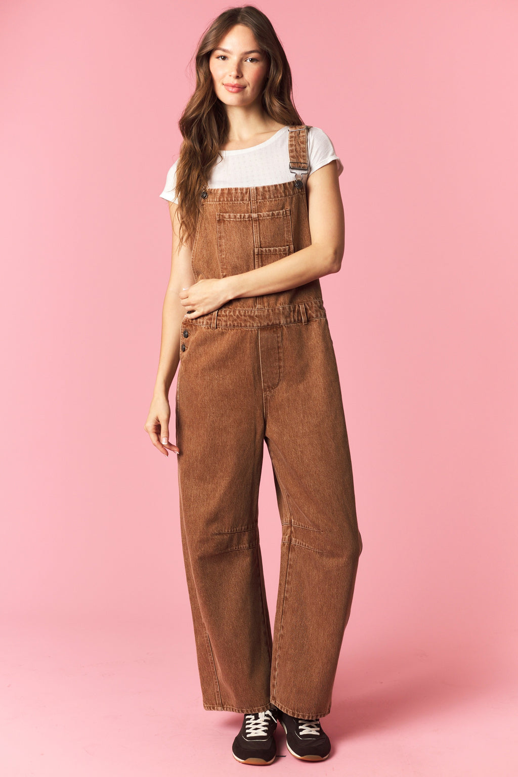 Mineral Wash Barrel Overalls