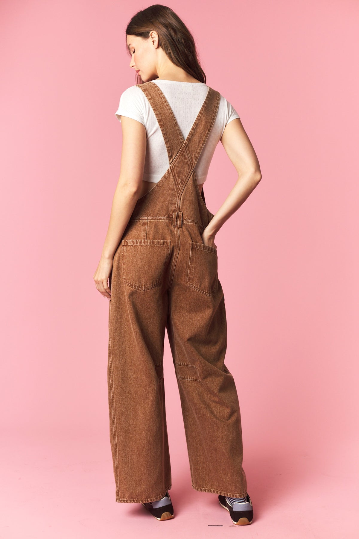 Mineral Wash Barrel Overalls