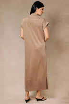 Cap Slv Midi Dress