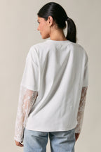Lace Sleeves Top