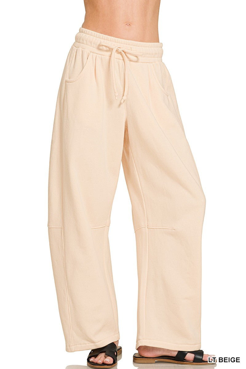 Fleece Barrel Sweatpants
