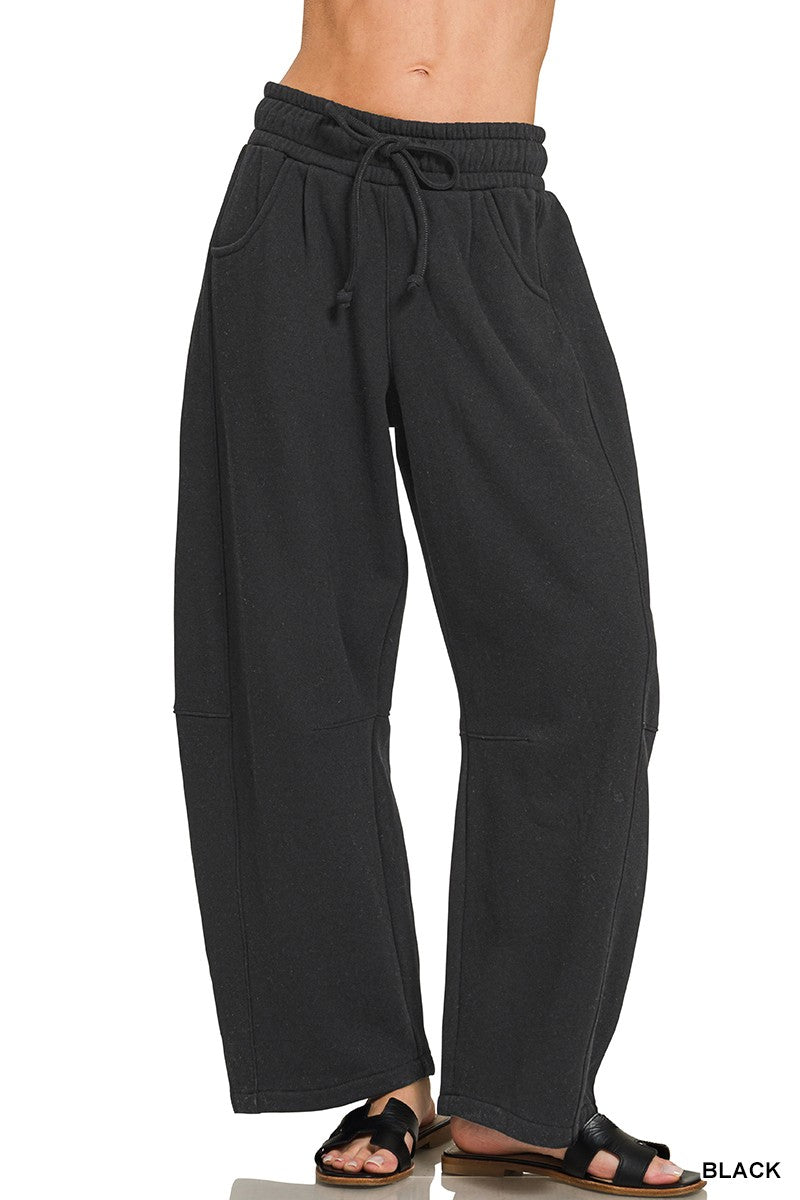 Fleece Barrel Sweatpants